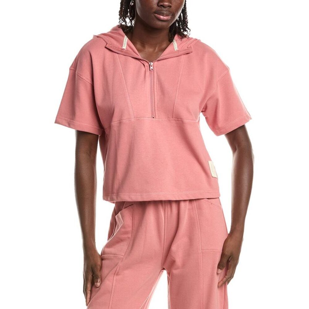 House Of Harlow Womens French Terry 1/4-Zip Pullover